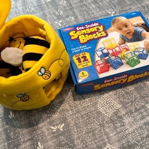 Preloved lakeshore toys beehive and blocks